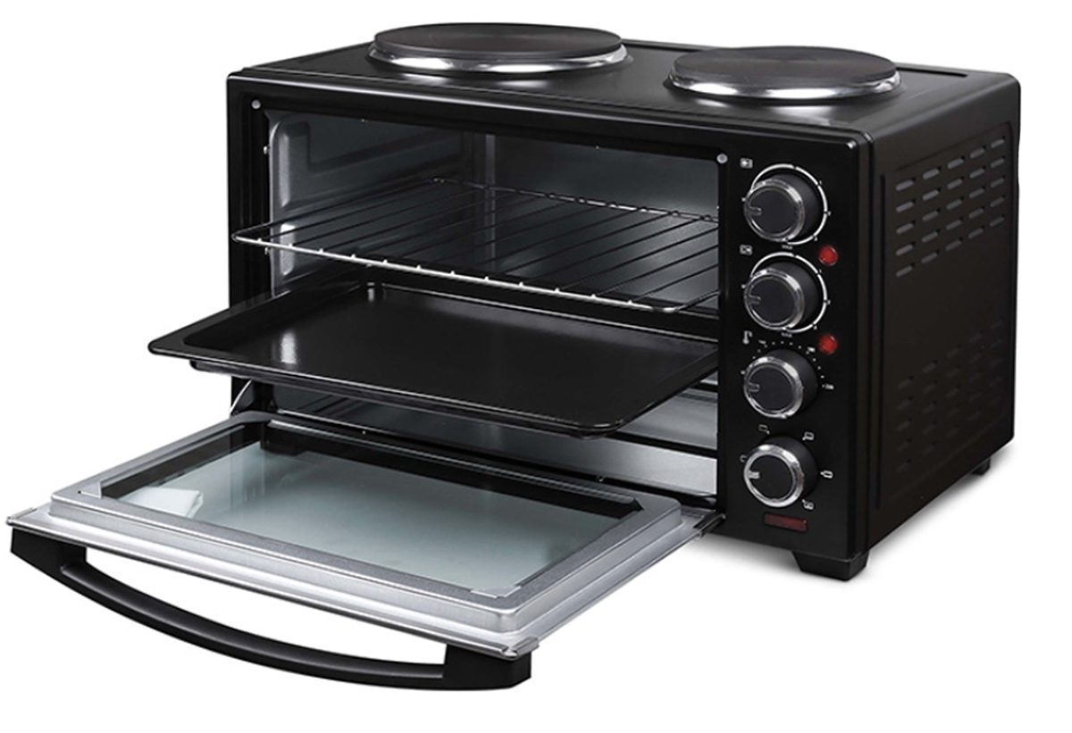 Απεικονίζεται το κουζινάκι με ανοιχτό το πορτάκι του.